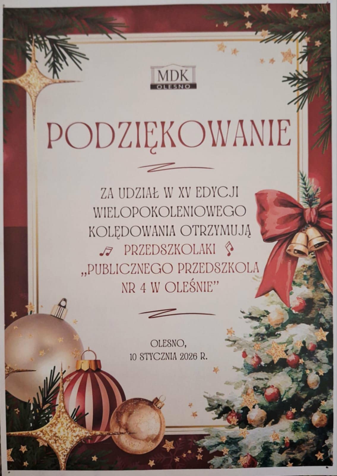 Zdjęcie do artykułu: WIELOPOKOLENIOWE KOLĘDOWANIE 11.01.2026